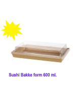 Sushi Tray S Form Carton 600ml 300pcs. - 