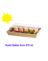 Sushi Tray S Form Carton 470ml 400pcs. - 