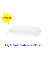Lid for Sushi Tray L Form Clear 700ml 300pcs. - 