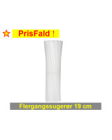Straws reusable Clear u/crack Ø6x19cm 250pc/pack - 