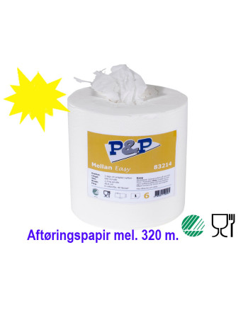 Wiping paper Easy lux 1-layer 320m  6 roll/box -  2