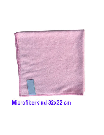 Mikrofiberklude Rød 32x32cm