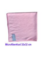 Mikrofiberklude Rød 32x32cm