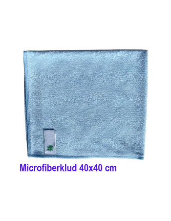 Microfiberklud Blå 40x40cm 10stk/pak - 
