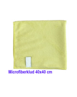 Microfiberklud Gul Stor 40x40cm 10stk/pak - 