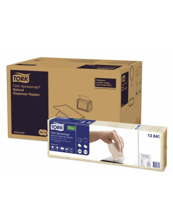 Napkins Tork Xpressnap 1-lags natur med symbol 9000stk/pak - 