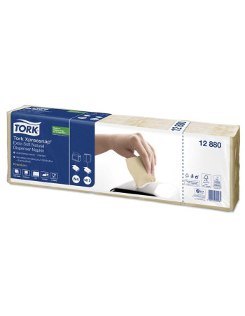 NapkinsServiet Tork Xpressnap natural 2 fold 21,6x16,5cm N4 8000stk/pak - 