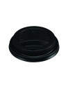Kaffebæger (LÅG) 12-16oz Sort/Hvid 10x100stk/kar - 