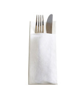 Bestikserviet Med Tryk Airlaid  33x40cm Hvid 1000stk/kar. - 