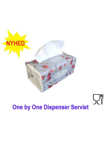 Dispenserserviet One by One 2-lags 16,5x22cm 