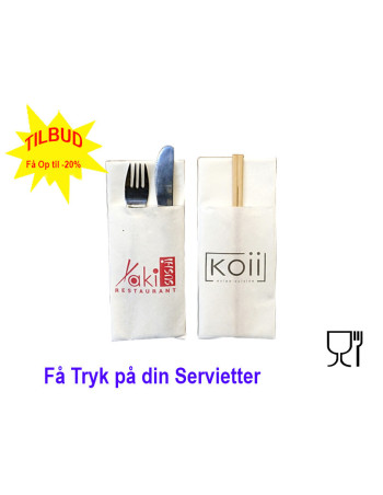Servietter med Logo tryk 2