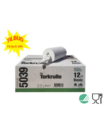 Wiping paper Green eco 1-layer 100m (5039) 12roll/box -  2