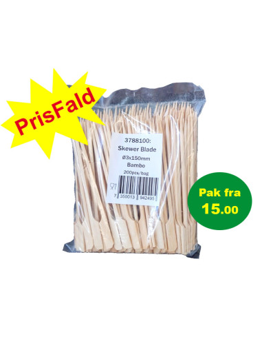 Spear Golf w/handle 15cm bamboo 50x200pc/box - 