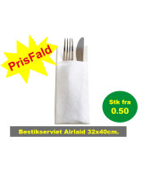 GreenSoft Cutlery 40x32cm Airlaid White 1200pc/box - 
