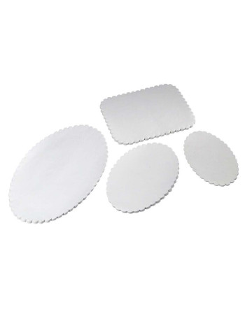 Dish paper embossed 24x36cm oval 500pcs/pack - 