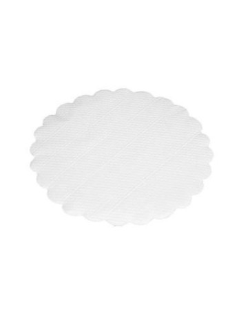 Cup Coaster 9 cm 1-layer Embossed White 1000pcs/pack - 