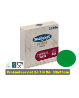 Napkin GoGreen 33x33cm 2-layer 1/4 fold Nature Eco 2000pc/box - 