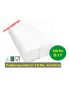 Napkin white 33x33cm 2-layer 1/8 fold  2000pc/box - 