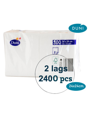 Napkin Tork Advanced 24x24cm 2-layer white 2400pc/box -  2