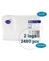 Kaffeserviet 24x24cm 2-lags Hvid Duni