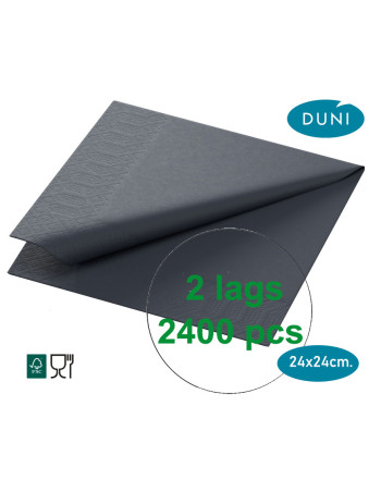 Napkin Tork Advanced 24x24cm 2-layer Black 2400pc/box - 