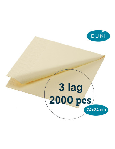 Kaffeserviet 24x24cm 2-lags Natur Duni 2000 stk.