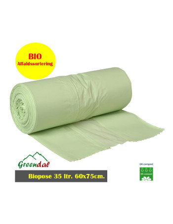 Waste bag Green Lux 70x110cm 12roll/box - 