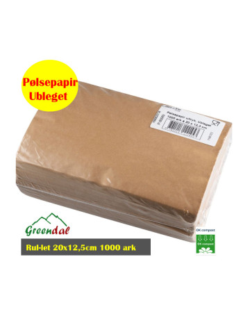 Sausage paper Brown U/print 20x12.5cm 1000pc/pack -  2