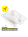 Tray Cater 227x178x50 mm Hvid 3 Rum - 