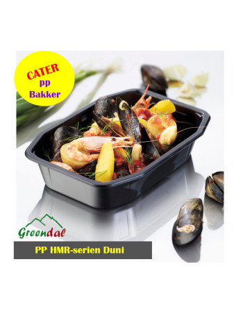 Tray 1-room 840ml Black 240pc/box -  2