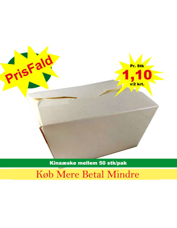 Nudelbakke/Kinaæske Deliæske hvid Mellem