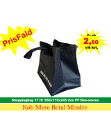 Carrier bag Non-woven 17L Black 100pc/box - 