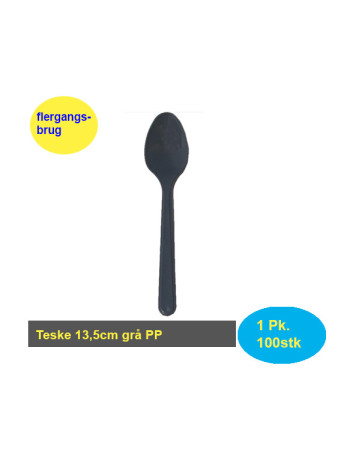 Multipurpose Grey Tea Spoon 100 pcs - 