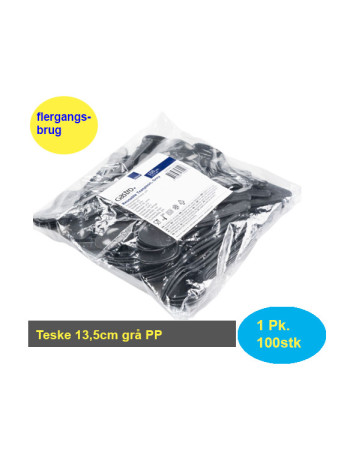 Multipurpose Grey Tea Spoon 100 pcs -  2