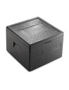 Thermo foam box EPP pizza black 410x410x237mm 21.5L - 