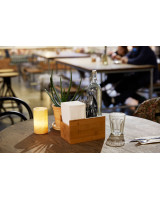 Napkin holder Modular Bamboo ecoecho® 18 x 12 cm Nature - 