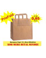 Carrier Bag Paper 15L Brown 250pc/box - 
