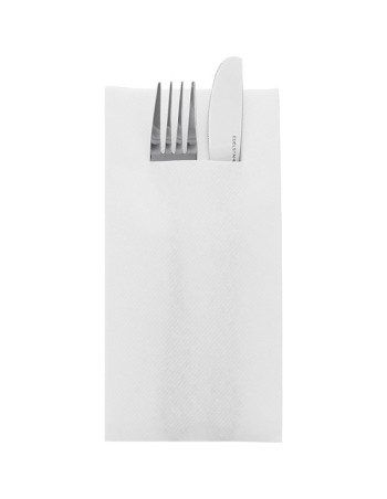 GreenSoft Cutlery 40x40cm Airlaid White 1000pc/box - 