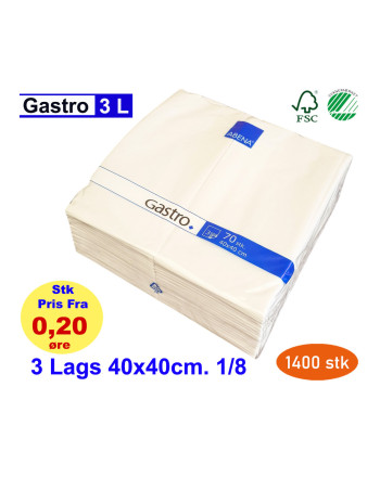 Servietter Gastro 40x40cm.