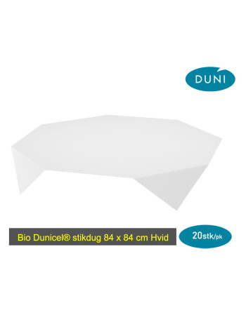 Plug cloth Dunisilk Linnea White 84x84cm 5x20pc/box - 