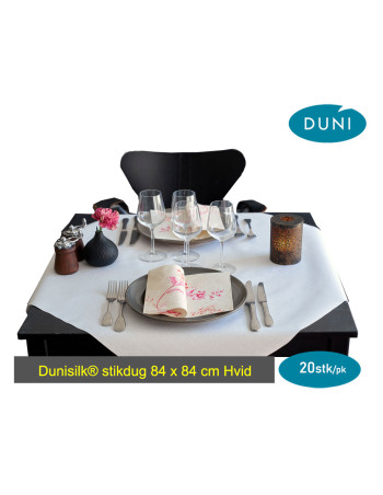 Dunisilk® stikdug 84 x 84 cm Hvid 2