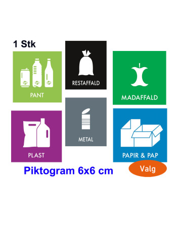 Pictogram 6x6cm green foil self-adhesive (Choice) - 