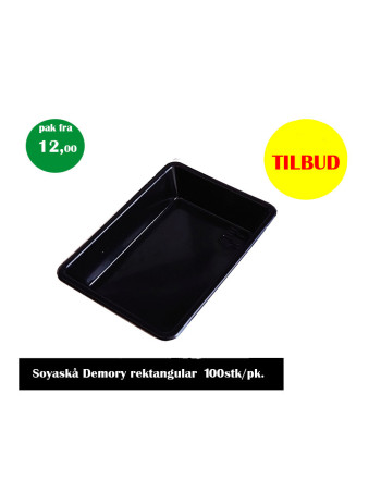 Soy/Dip try black Rektang 60x100pc/box -  2