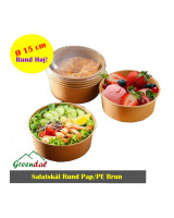 Salatskål Rund Brun Ø15cm