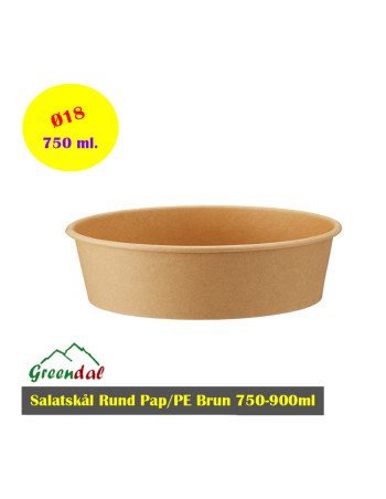 copy of Paperbowl Brown (Bowle) C.Source 1000ml 6x50pc/box - 