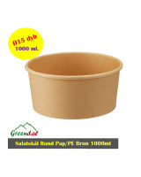 Paperbowl Brown (Bowle) C.Source 1000ml 6x50pc/box - 