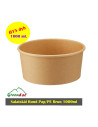 Paperbowl Brown (Bowle) C.Source 1000ml 6x50pc/box - 