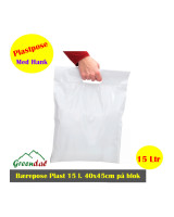Fruit bag 15 L. HDPE white   10x100pcs/box - 