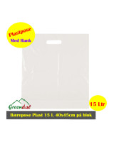 Fruit bag 15 L. HDPE white   10x100pcs/box - 