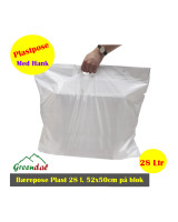 Fruit bag 28 L. HDPE white   10x100pcs/box - 